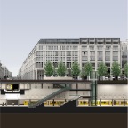 u-bahnhof unter den linden - schnitt